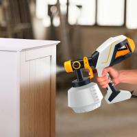Pistola pulverizadora de pintura eléctrica de 600 W, 1200 ml, pistola de pintura, flujo de aire ajustable, 3 patrones, pulverizador de pintura HVLP para pintar interiores y exteriores de casas, muebles, automóviles - details 6