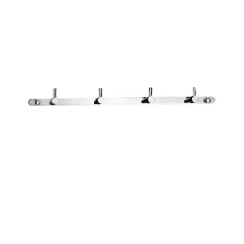 Perchero Gancho de pared simple de acero inoxidable Toallero Toallero Toallero para ropa para baño WC Cocina familiar - 4 ganchos 22,5 cm - 1