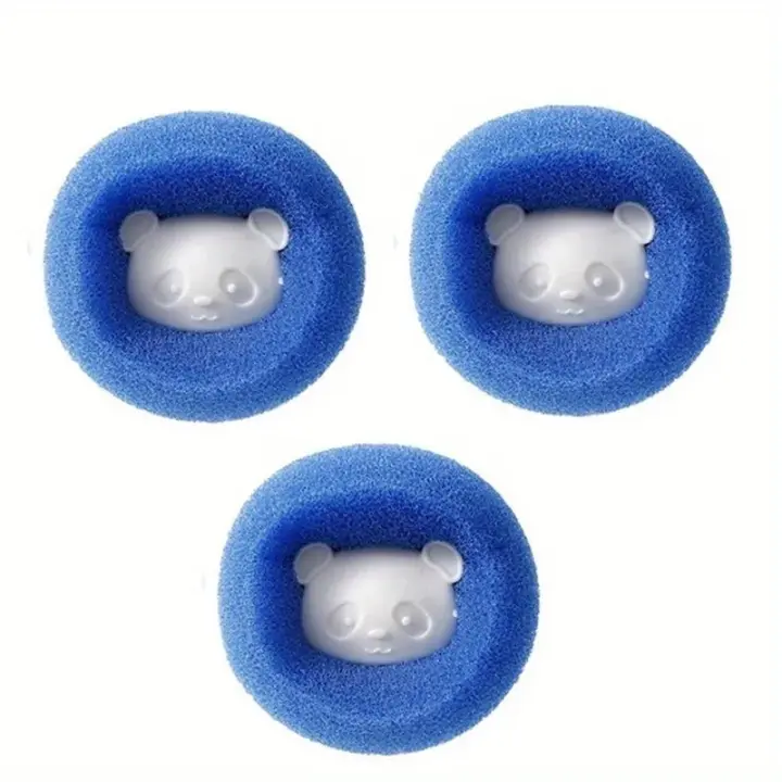 3pc/6pcs Pelota De Eliminación De Pelo Para Máquina De Lavar Y Secadora Reciclable Reduce Arrugas Ahorra Tiempo De Secado Gratis Elimina Pelo De Mascotas Y Ropa - 1