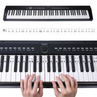 Etiquetas De Notas De Piano De Silicona Para Principiantes Guía Removible Etiquetas De Teclado De Piano Reutilizables Sin Necesidad De Stickers - details 2