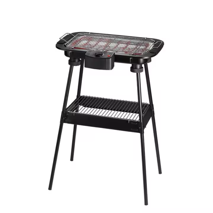 EDM Barbacoa Eléctrica de Pie 2000W, Metal, 47,5x30x70,5cm - 07643 Barbacoa eléctrica Complementos para Cocina y Barbacoas Barbacoas - 1