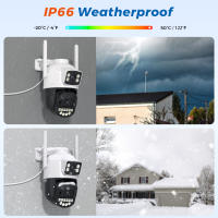 Cámara De Seguridad IP BESDER 5K 10MP Wifi PTZ Exterior Con Detección De Humanos AI Pantalla Dual 4K 8MP Alarma Por Email Y Audio O-Kam pro - details 14