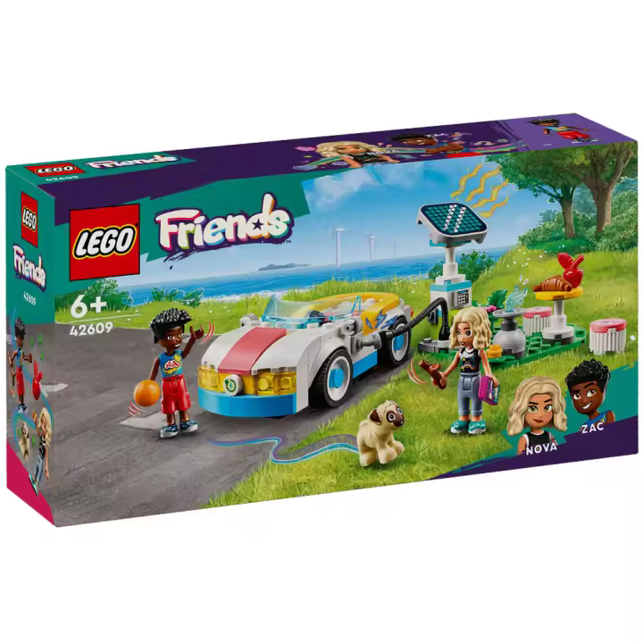 LEGO FRIENDS - COCHE ELÉCTRICO Y CARGADOR, 42609, TIENDA CON LICENCIA OFICIAL - 1