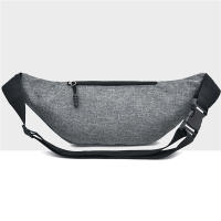 Bolsa De Cintura Impermeable Para Hombres Y Mujeres Bolsa De Deporte Al Aire Libre De Lona Con Cierre De Cremallera Color Sólido Bolsa Bandolera Unisex - details 7