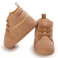 Zapatos De Bebé Para Niños Y Niñas De 0 a 18 Meses Alta Top Casual Suela Suave Deportivos Antideslizantes Fabricado Con Lona Y Cork - details 6