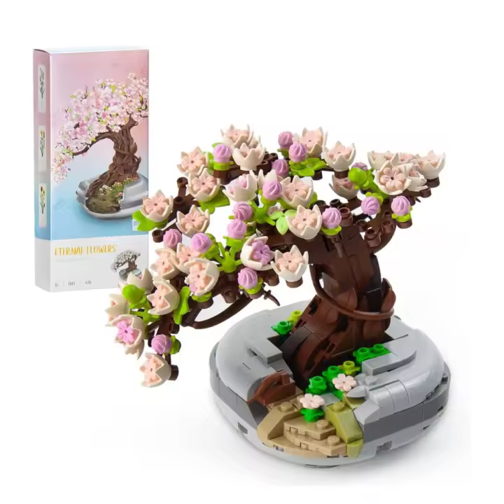 Juego de bloques de construcción de árbol bonsái Mini Sakura de 426pcs - 1