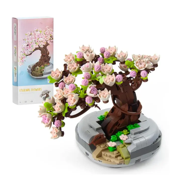 Juego de bloques de construcción de árbol bonsái Mini Sakura de 426pcs - 1