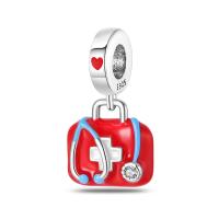 Encantos De Bolas De Plata 925 Para Joyería DIY Serie De Ocupaciones Doctor Artista Musician Enfermera Compatible Con Qikaola Pulseras - details 11