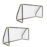 Devessport Set 2 UnidadesPortería de Fútbol PVC Negro 180 x 91 x 120 cm - details 1
