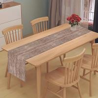Corredor De Mesa En Madera Marrón Telar De Poliéster Rectángulo Para Cumpleaños Boda Fiesta Suministros De Mesa - details 4