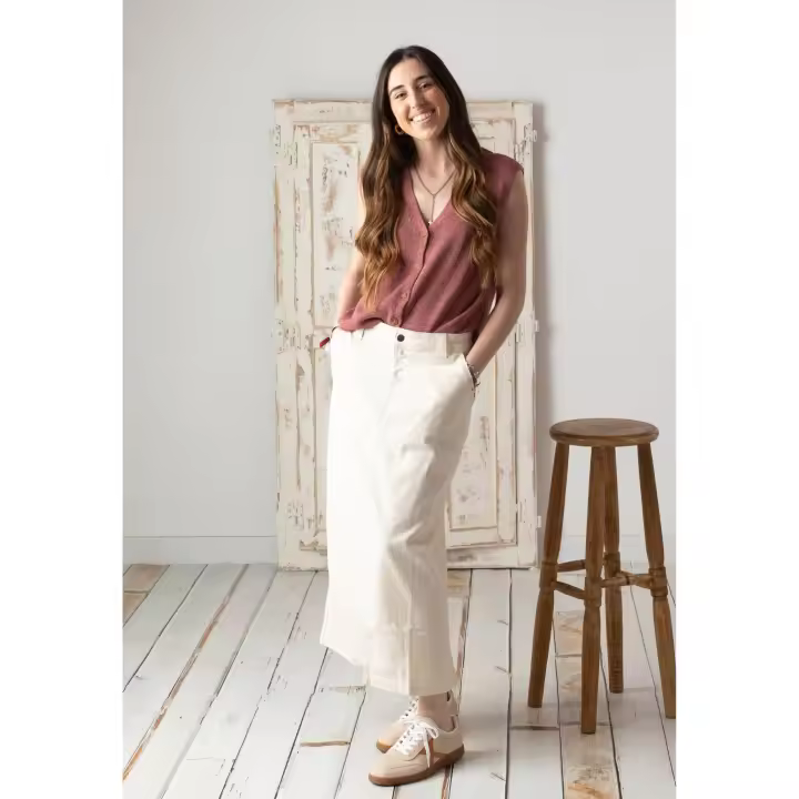 Yerse - 42866_002 - Falda Vaquera Midi Con Bolsillos - Mujer - 1