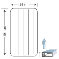 Colchón hinchable individual con hinchador y Fiber-Tech INTEX - details 3