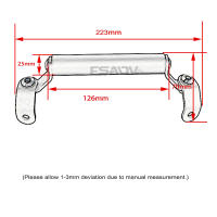 Soporte De Teléfono Para Motocicleta Benelli TRK 702 702X 2023 2022 Navidad GPS Navegación Aluminio Negro Accesorio De Motocicleta - details 3