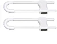 2-delige kastslotenset, kindveilig ladeslot, huisbeveiliging, wit, 18*5 cm - details 0