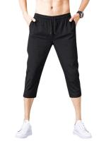 Shorts De Verano Para Hombre 2024 Algodón De Hielo Nylon Transpirable Estirado 3/4 Capri Pantalones Deportivos Talla Grande Casual - details 7