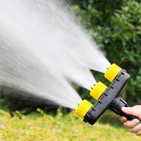 Atomizador Ajustable De Gran Flujo Para Riego De Jardín Y Granja Herramienta De Riego Para Vegetales 3/4/5/6 Maneras - details 0