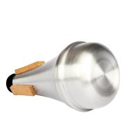 Accesorio De Práctica Para Principiantes Trumpet Universal Silenciador De Aluminio Plata Portátil Mute Corporal Recto - details 4