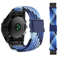 Correa De Reloj De Nylon 26mm 22mm Para Garmin Fenix 7 7X Fenix 6X pro 6 5X 5XPlus/MK1 MK2i /935 945 Con Cierre Rápido De Hook And Loop - details 17