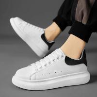 Zapatos De Cuero Blanco Para Hombre Zapatillas Deportivas Transpirables Plataforma Casual Para Caminar Y Correr Zapatos De Tenis Para Mujer - details 11