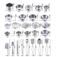 16 Pcs Kids Play House Juguetes de Cocina Utensilios de Cocina Ollas Sartenes Gift - details 2