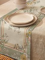 1pc Hermoso Telar De Mesa Bohemio Con Patrón Floral Y Mandalá 100% Poliéster Para Sala De Comedor Estilo Cottagecore - details 0