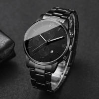 Reloj De Pulsera De Lujo Para Hombre Calendario Moda Roma Dial Cuarzo Sin Caja Material De Correa De Aleación Estilo Casual - details 6