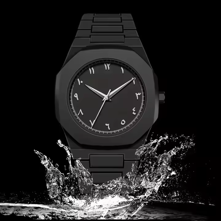 Reloj De Cuarzo De Lujo AAA Para Hombres Estilo Clásico Anime Línea Negra Blanca De Alta Calidad Resistente Al Agua Y Al Choque Reloj De Moda Para Hombres - 1