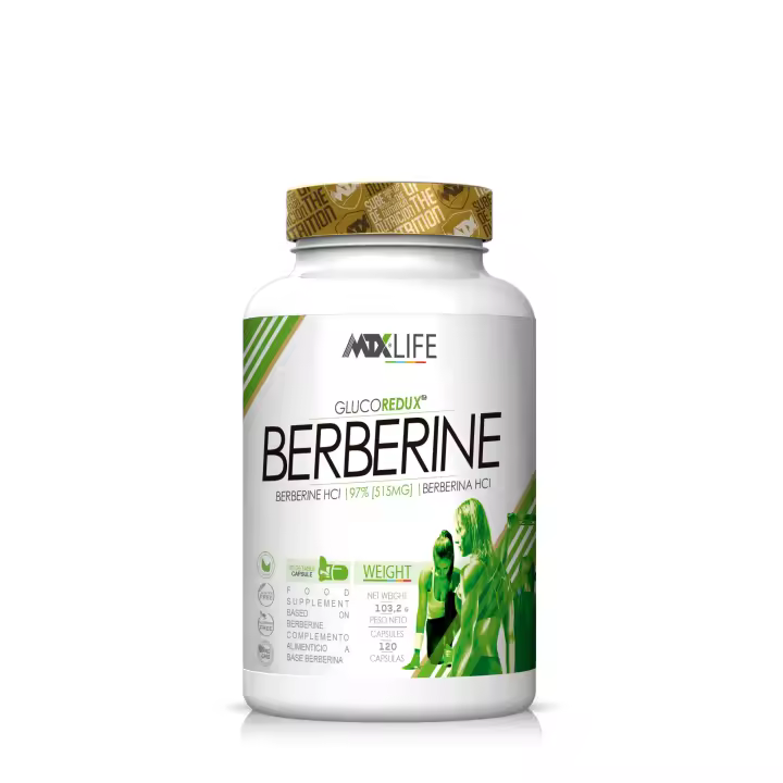BERBERINE  GLUCORedux™ [120 VegeCaps/515 mg] - estimulador natural de los niveles de glucosa - 1