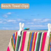 Pegatinas De Ropa De Plástico Para Secado De Ropa Y Toallas De Playa 12/24 Piezas Clips Para Colgar Sobre La Línea De Ropa Y Soporte De Colgador - details 4