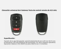 Control Remoto De Puerta De Garaje Universal Duplicator 433Mhz Código Fijo Clonación Automática Para Puertas Y Cerraduras - details 2