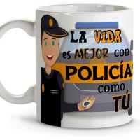Taza Policía Local y Nacional – Tazas Originales y Personalizadas para Regalar – Regalo Único para Policías – Taza de Cerámica 330 ml – Detalle Perfecto para Profesionales de la Policía - details 0