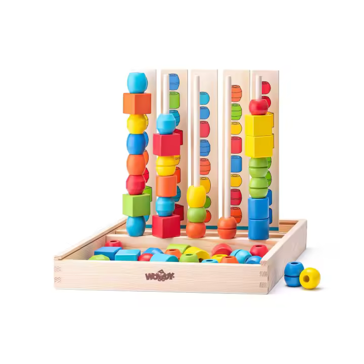 Woody Set de Logica Secuencia de Cuentas  en madera - 1