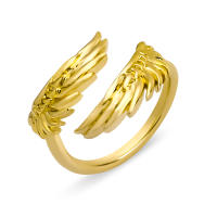 Encanto Anillo de lazo para mujer, estilo elegante, chapado en cobre de 14 quilates, con flor. - details 16