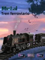 Juguete De Tren De Acero Con Humo Y Luz Locomotora De Vapor Para Adulto Y Niña De 6 a 12 Años Sin Batería Certificado CE - details 0
