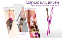 Cepillo De Arte De Uñas Kolinsky Acrílico Con Mango De Madera Herramientas De Manicura Cepillo De Gel De Tamaño 2-14 Para Dibujar - details 10