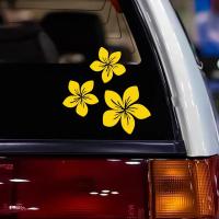 3pcs Pegatinas De Flor Bonitas Para Coche Vidrio Trasero Parabrisas Bumper Cubierta De Cabeza Ropa De Motos Impermeables Decoraciones De Motocicleta - details 3