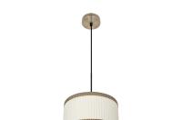 FABRILAMP - Colgante Soprano 1xe27 Cuero/beis Regx30x30 Cm - details 2