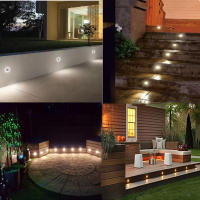 Luces De Pasillo Exterior IP65 Impermeables 1W 12V LED Para Escaleras Jardín Patio Camino Vía Corredor Decoración Luz De Pared Revestimiento Recipiente - details 8