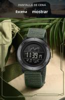 Reloj Digital SANDA Con Correa De Nylon Multifuncional Resistente Al Agua Para Estudiantes Reloj Deportivo Militar Con Alarma Y Pantalla LED - details 14