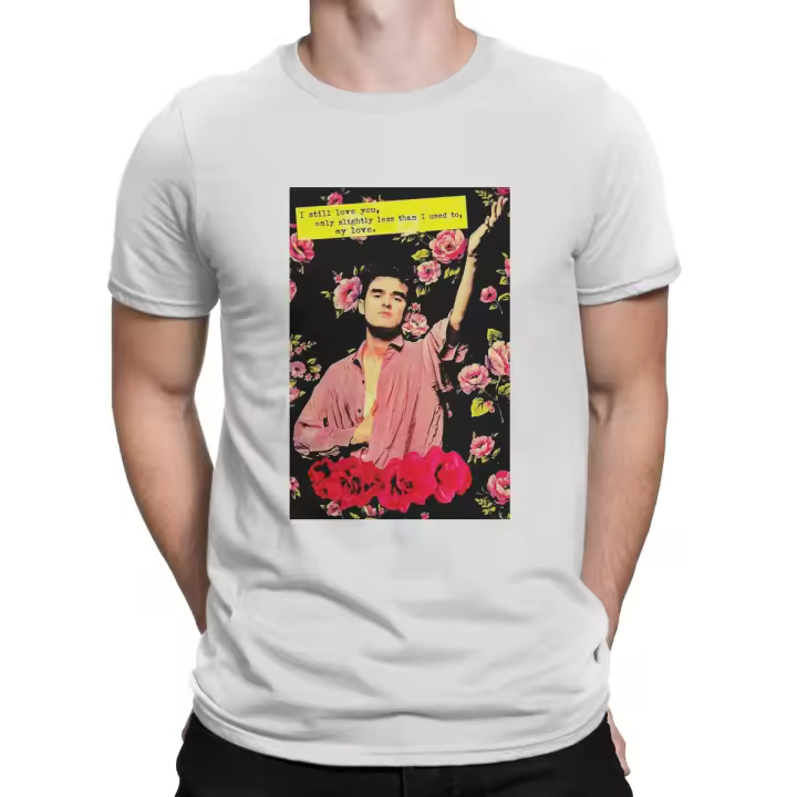 Camiseta Morrissey Para Hombre Tees Del Smiths Con Estampado Gráfico Cuello Redondo Manga Corta Algodón Prenda Casual Transpirable Ligera Y De Secado Rápido - 1
