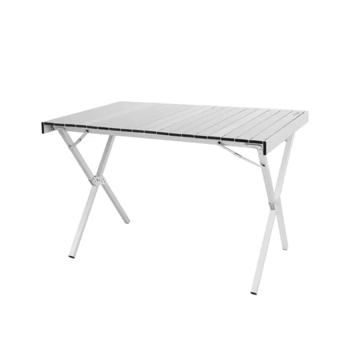 Mesa de camping Aktive diseño desmontable plateado 72x108x71 cm - 1