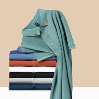 Camisa Polo De Algodón Para Hombre 2024 Estilo Casual Color Sólido Cómoda Y Transpirable Manga Corta Moda Verano Negocios Y Descanso - details 2