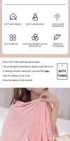 Toalla De Baño Para Mujer Suave Y Absorbente Ropa De Paja Rapidamente Seca Toalla De Playa Spa Pijama De Tela De Coral - details 1