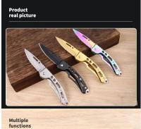 Cuchillo Plegable De Acero Inoxidable Con Llavero Herramienta De Exterior Cuchillo De Bolsillo Fácil De Transportar Para Actividades Al Aire Libre - details 5