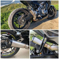 Escape De Escape Proyect Para Motocicleta Universal 51mm 60mm Con DB Killer Para Honda YZF R6 R3 R25 MT07 MT09 Z400 Z900 Z650 MT03 Material Inoxidable - details 0