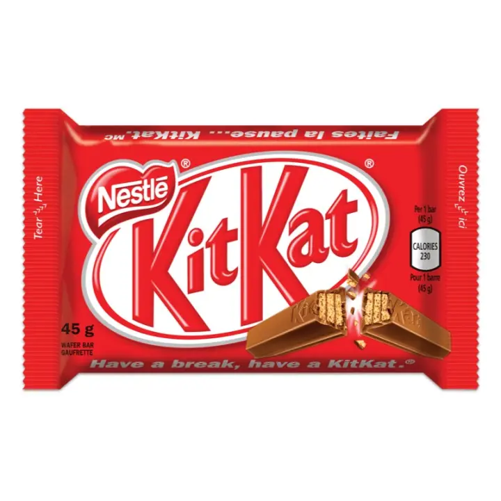 Kitkat Nestlé  Kit Kat Chocolate con Leche - Caja de 24 unidades - Barritas de Chocolate con Leche - 1