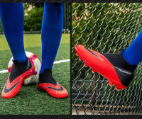 Zapatos De Fútbol Profesionales Para Hombres Ultraligeros Deporte De Entrenamiento Cleats De Fútbol Blanco Negro Talla True Fit Material Superior PU Suela De TPR - details 16