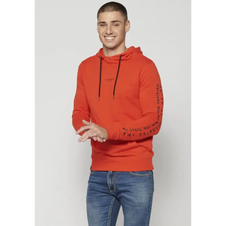 Koroshi Sudadera con capucha y bolsillo delantero para Hombre - 1