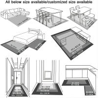 Vikama Alfombra De Cocina Impermeable Y Anti-Derrame De Velours Cristal Durable Y Resistente Al Polvo Con Patas Antideslizantes Para Sala De Estar Y Baño Fácil De Limpiar Máquina/Hand Wash - details 22