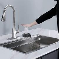 Lavadora Automática De Taza De Vidrio Para Barra Cocina Té Con Grifo De Alta Presión Herramienta De Limpieza Accesorios De Fregadero Ecológico Plástico - details 2